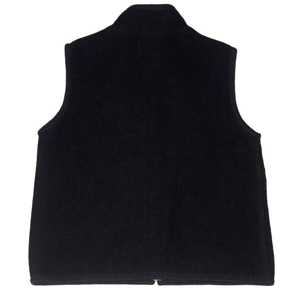 Lisa International Boiled Wool Snowflake Sweater Vest Women S Whimsigoth Cottage - Picture 3 of 10
